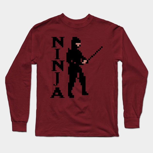 The Last Ninja Long Sleeve T-Shirt by Nerd_art